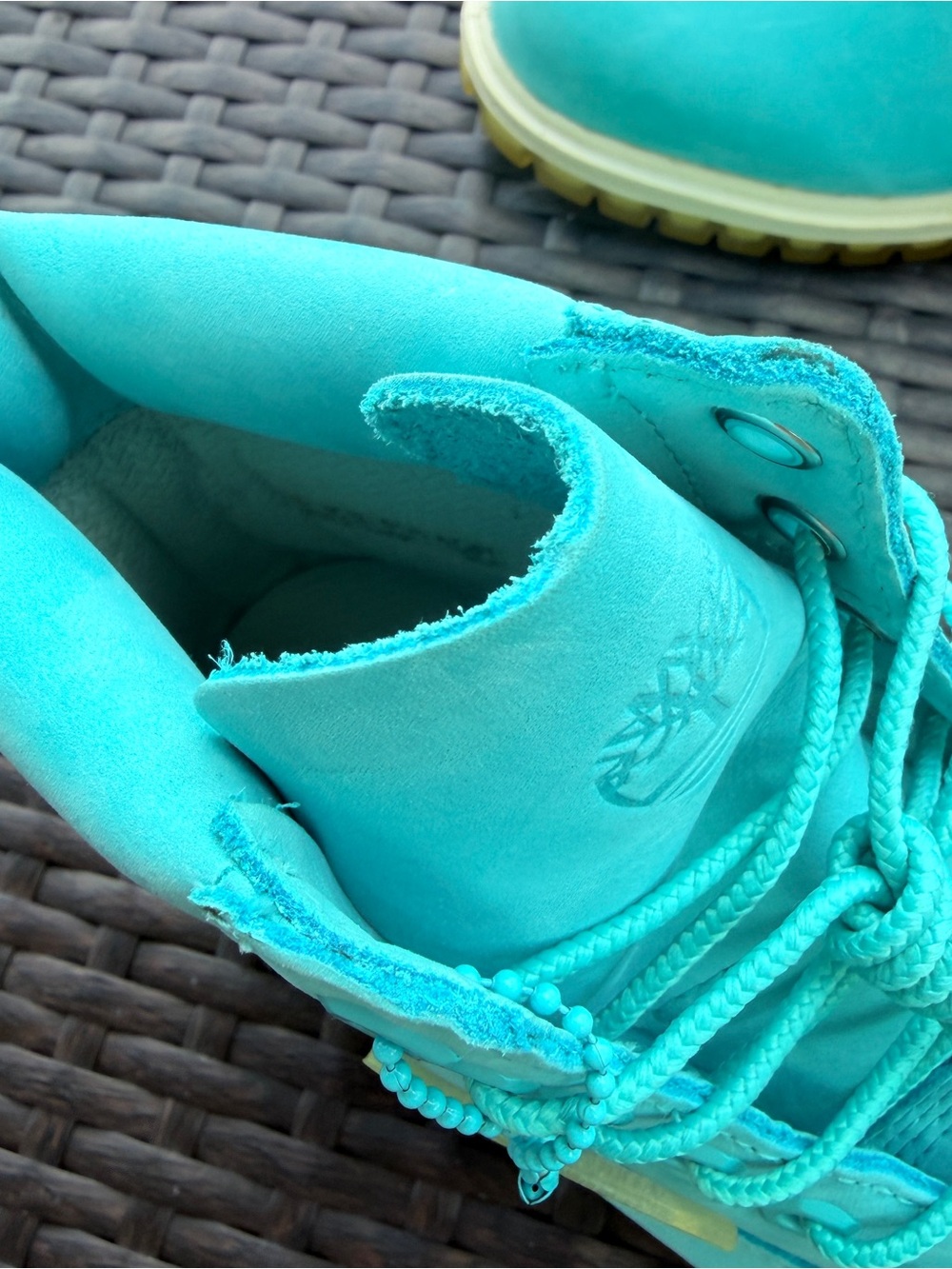 Timberland Women's Teal Nubuck Waterproof Boot US4.5 - Picture 7 of 12
